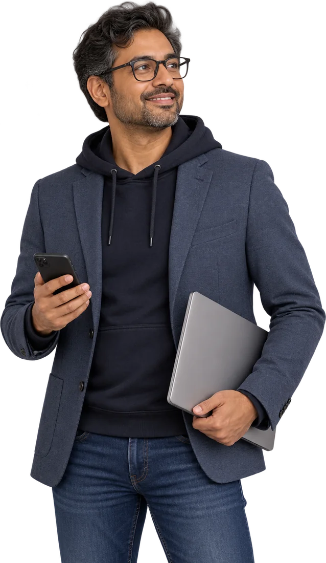 Professional exploring career opportunities