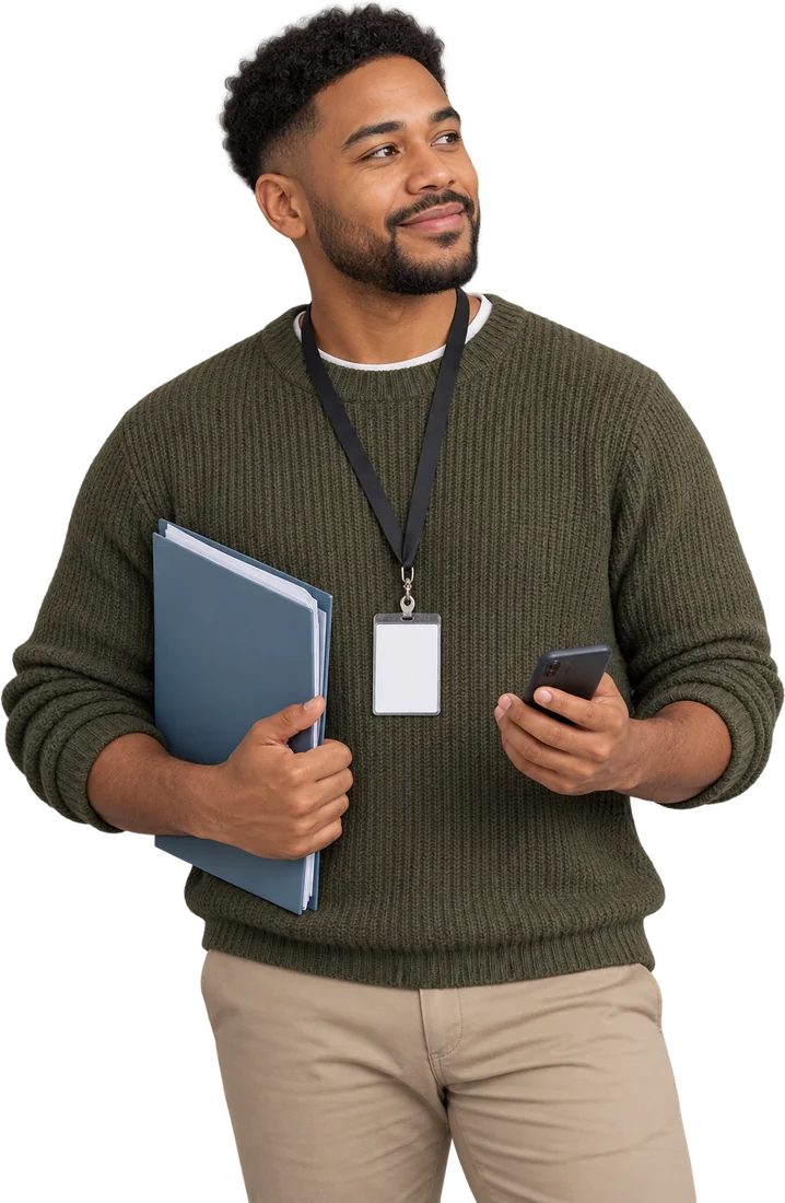 Professional exploring career opportunities