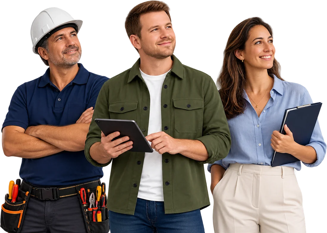 Professionals from different fields