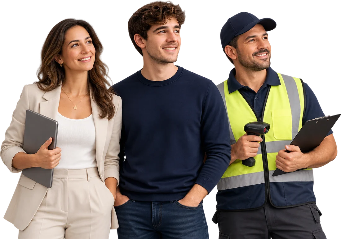 Professionals uit verschillende vakgebieden